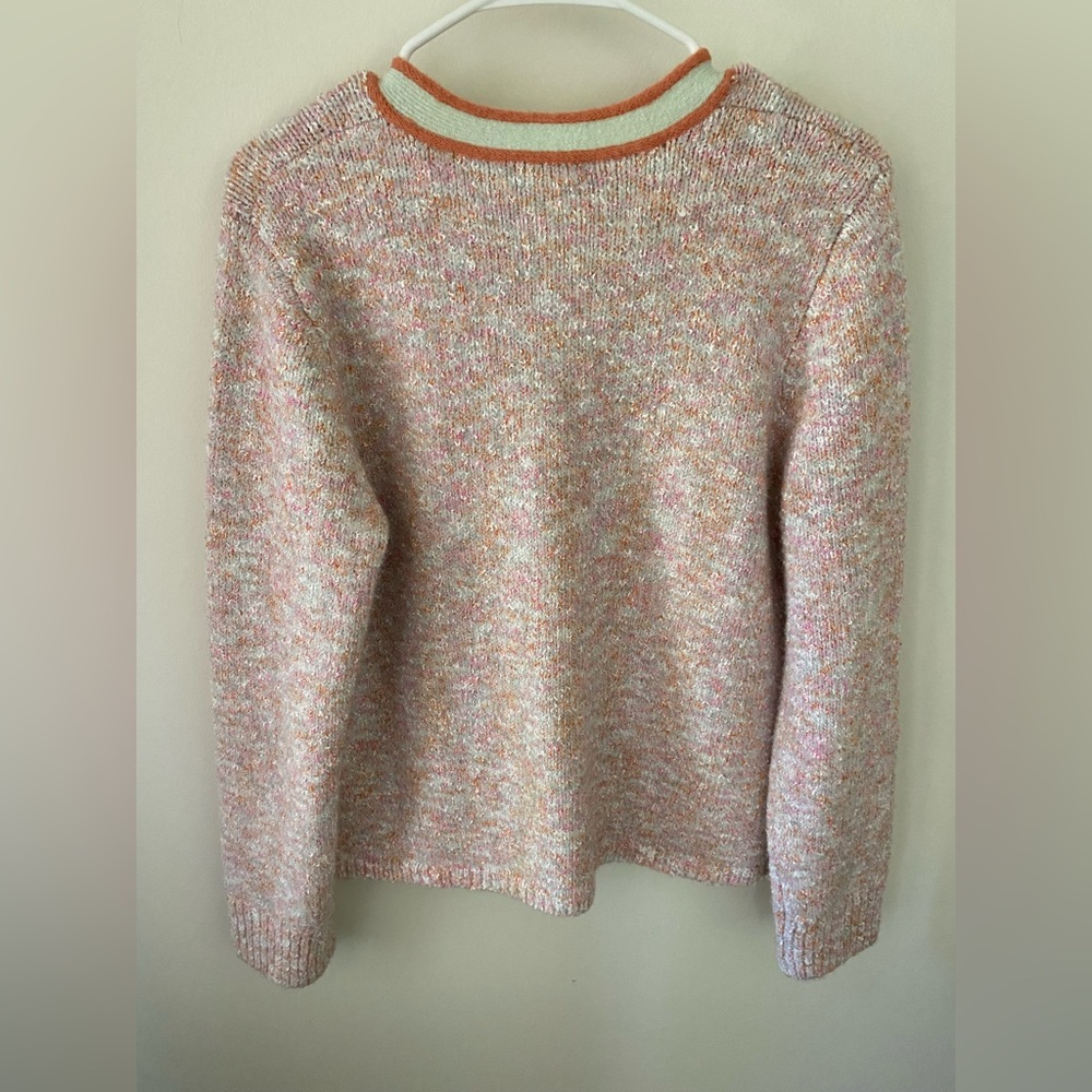 NWOT J. Crew Marled Sweater Lady Jacket Cardigan Ice Pink - Picture 3 of 6